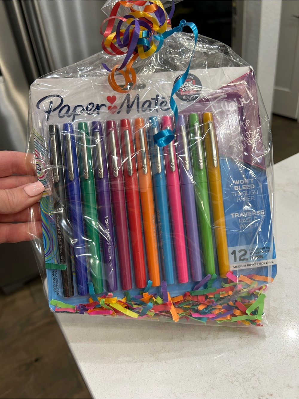 New Assorted Color Ink Pens - 12-Pack